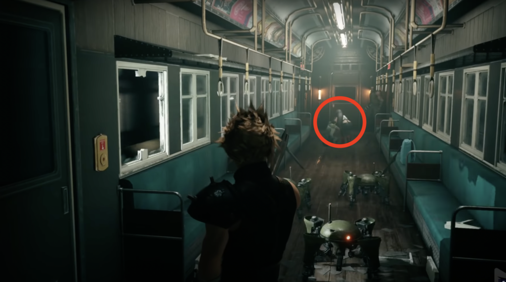 FF7R Tifa in the background