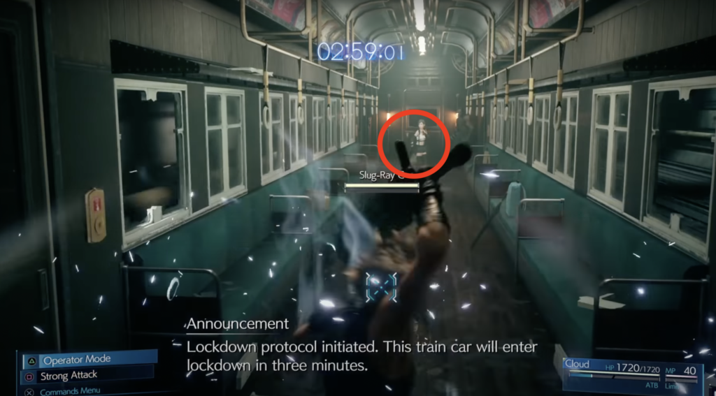 FF7R Tifa in the background
